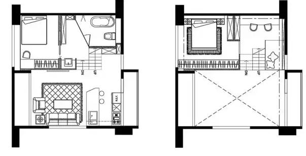 loft小户型装修设计案例  将空间面积提升30%