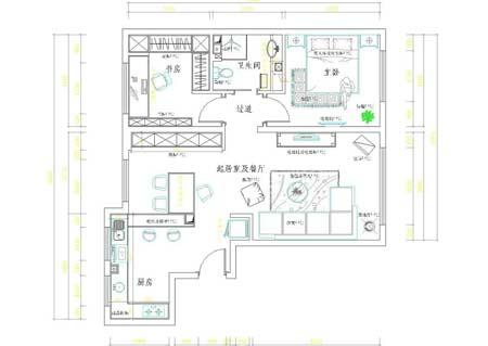 5.8W装修创造层次感两居 低调的简约奢华家(图)