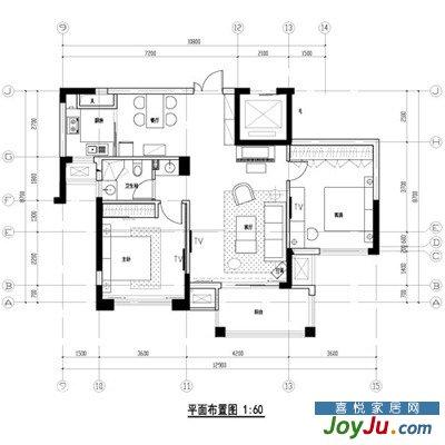 17万打造102平 小主妇清包巧装<a href="https://zixun.jia.com/tag/2521/" style="text-decoration:underline;" target="_blank">简约</a>两居室