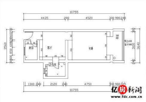 小户型二手房1室变2室 完美装点都市田园梦