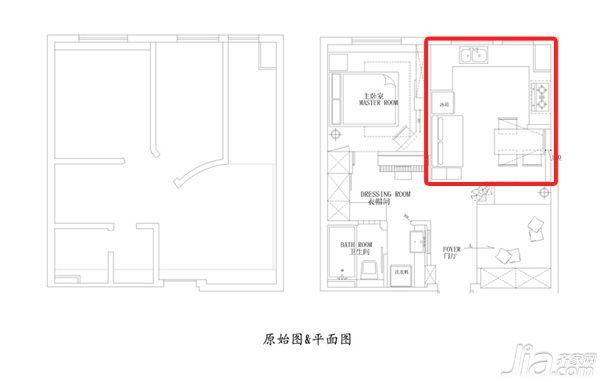 客厅餐厅厨房于一体