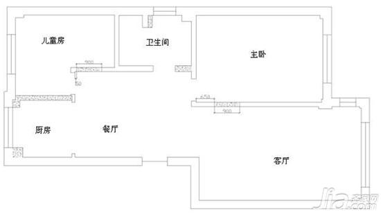 85㎡二手跃层改造 厨房、儿童房效果展示