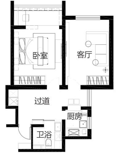 简直燃爆了！建筑师的60平高逼格家