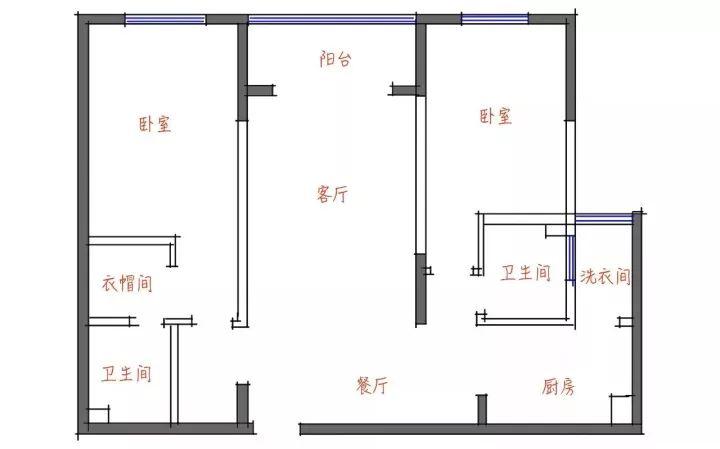 两房变三室一厅装修，别人家的70㎡从没让我失望过！