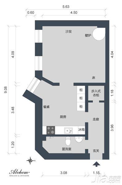 简约风出租屋 40平米超强功能小户型