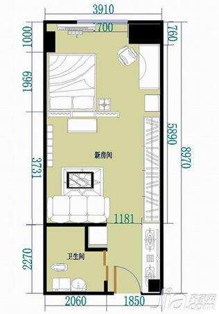 小户型的苗条典范 6.3万打造34平温馨蜗居 