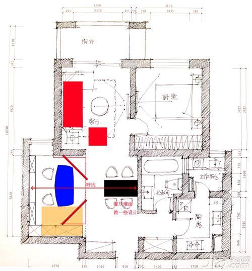 摩登简约居 15万打造96平混搭婚房