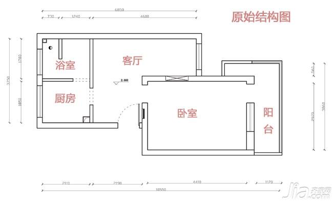 户型变变变 49平一室蜗居变两室