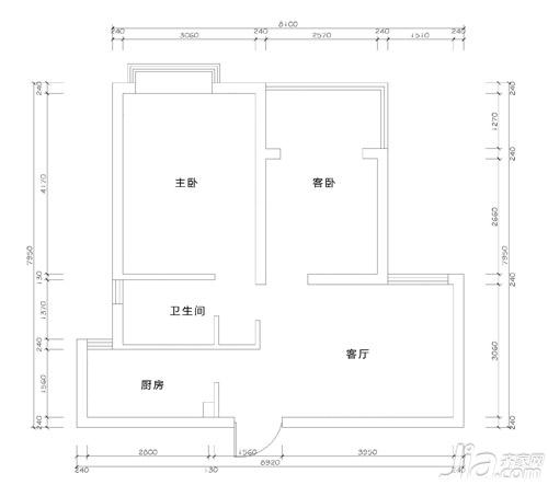 恋校情节融进家装 看66平简约两室一厅