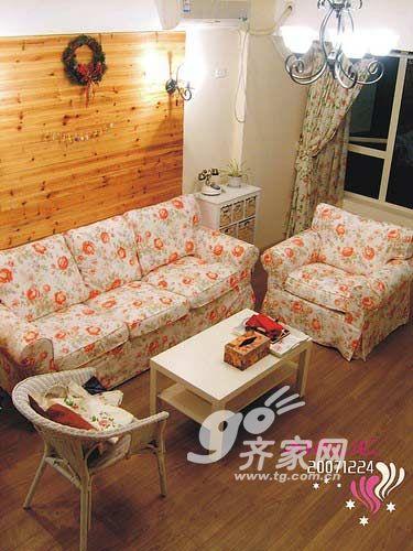 网友秀64平2室2厅<a href="https://zixun.jia.com/tag/2539/" style="text-decoration:underline;" target="_blank">家装</a> 田园复式这样装才美