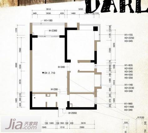 卧室巧改餐厅 90平温馨复古田园一室两厅