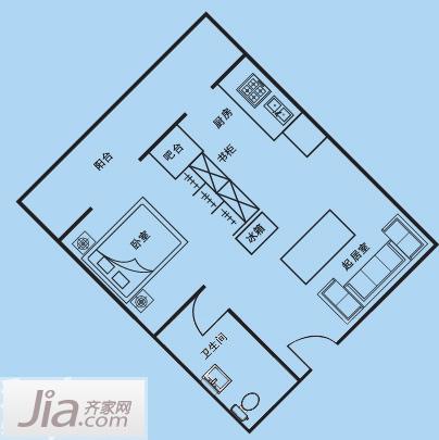 如电影般满满文艺气 40平日式混搭小户型