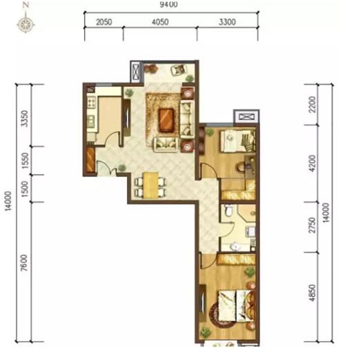 现代简约家装效果图精选  8-9万搞定90㎡温馨小屋