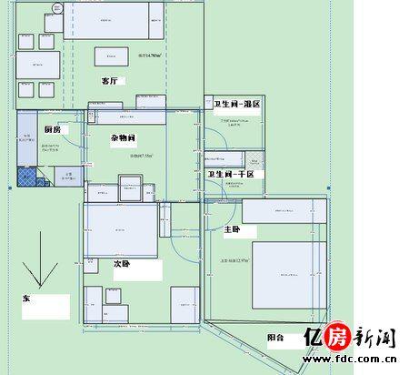 硬软装12万全包 打造美式风二居室