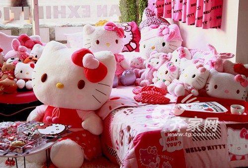 Kitty控MM看过来！37图展现唯美梦幻Hello Kitty屋