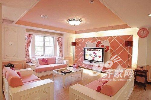 Kitty控MM看过来！37图展现唯美梦幻Hello Kitty屋