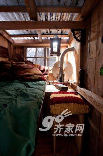 老外废物利用 200美元打造雪地迷你屋