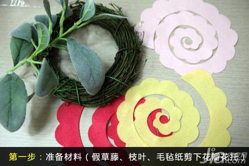 栩栩如生的DIY 6个步骤巧手制作花环