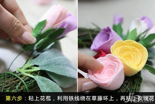 栩栩如生的DIY 6个步骤巧手制作花环