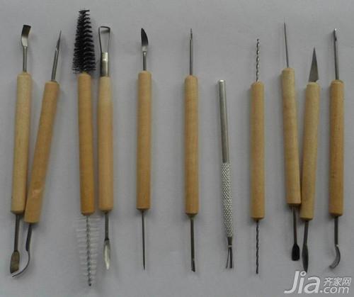 手工做泥塑所需要用到的工具及使用特点